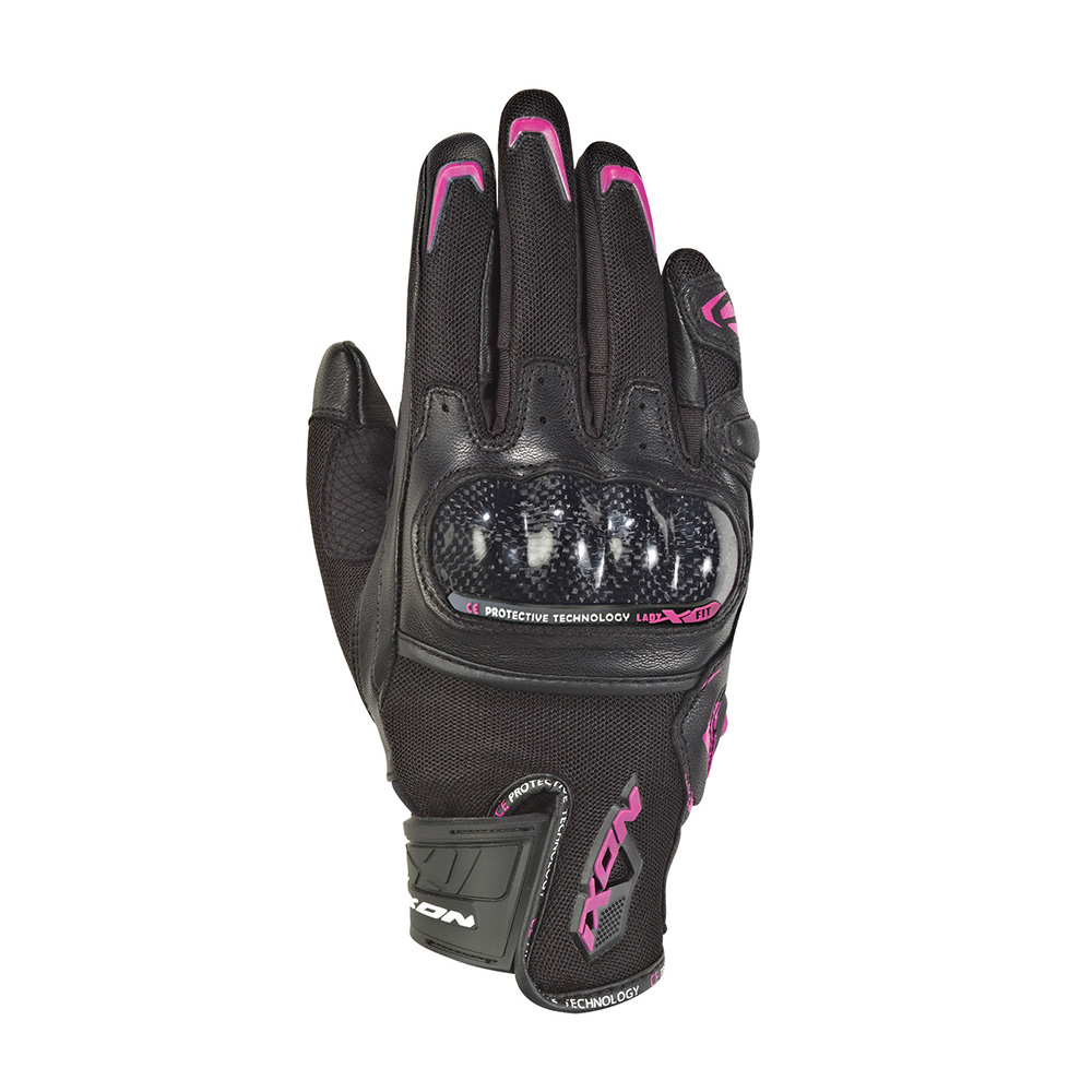 RISE AIR LADY Black Fuxia rukavice | Maxmoment